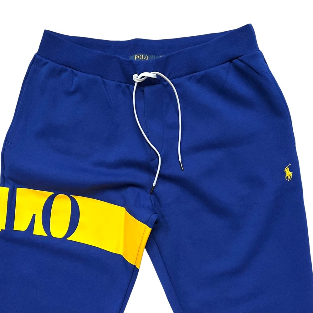 POLO RALPH LAUREN Double Knit Tech Panel Logo Jogger Sweatsuit Blue Size L - Picture 10 of 12